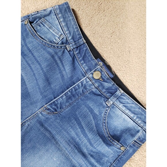 Democracy Ab Solution Women's Jeans Stretch Ankle Elastic Waist Blue Size 8 - Picture 4 of 11